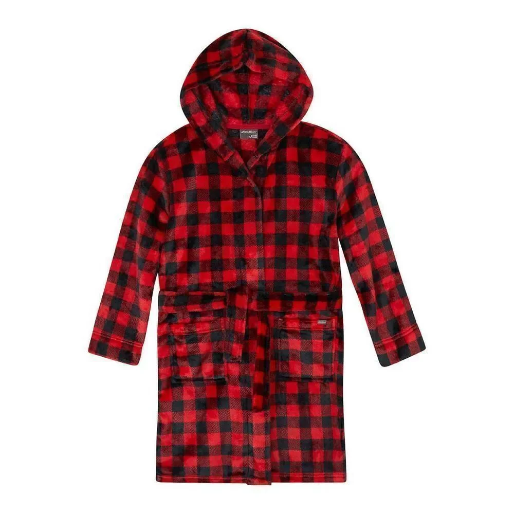 NEW! Eddie Bauer Youth 3 piece PJ Set, LS Top, Pant and Robe, Polar Bear… - Picture 3 of 16